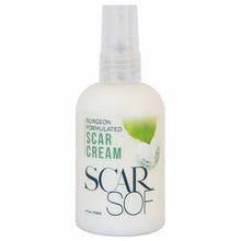 Load image into Gallery viewer, ScarSof 4 oz bottle front surgeon formulated scar cream